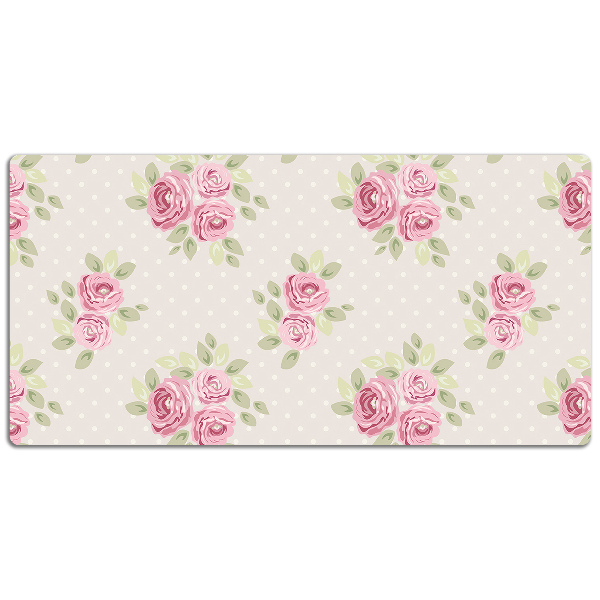 Desk pad English roses