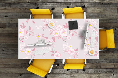 Desk mat Small pink flowers
