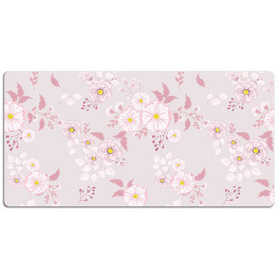Desk mat Small pink flowers