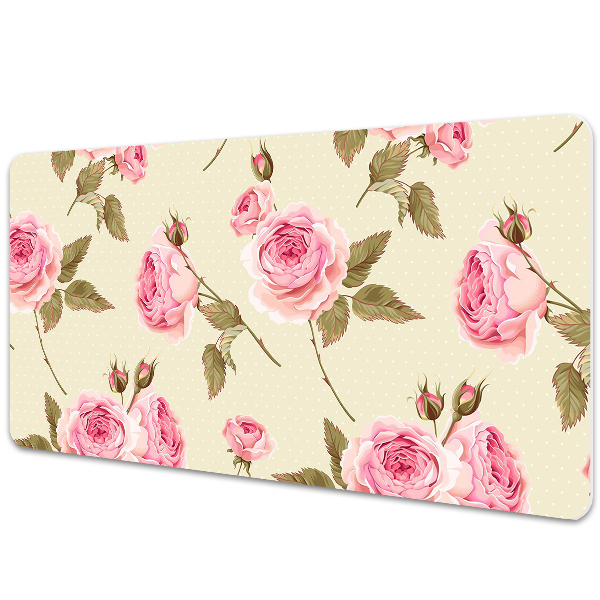 Desk pad English roses