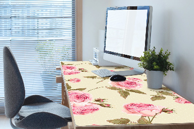 Desk pad English roses