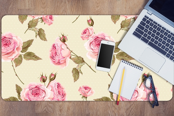 Desk pad English roses