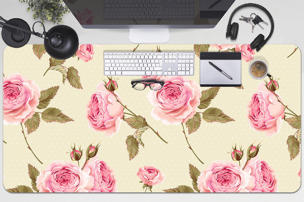 Desk pad English roses