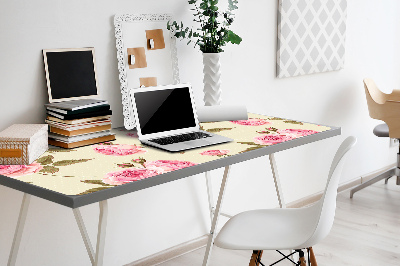 Desk pad English roses