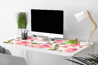 Large desk mat for children Beautiful roses