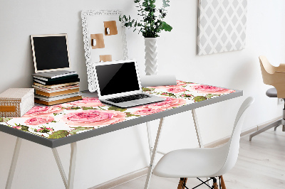 Large desk mat for children Beautiful roses