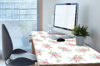 Large desk mat for children small flowers