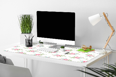 Large desk mat for children small flowers