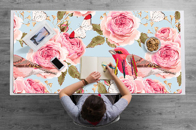 Desk pad English roses