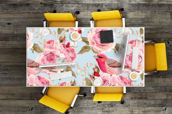 Desk pad English roses