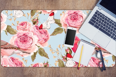 Desk pad English roses