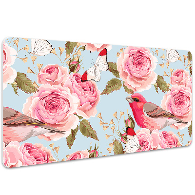 Desk pad English roses