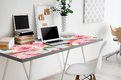 Desk pad English roses