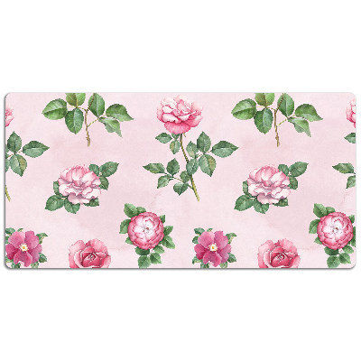 Full desk mat Rose with thorns