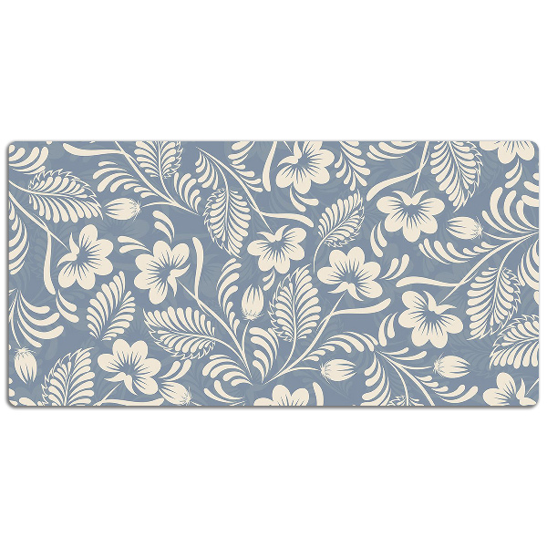 Desk mat blue ornament
