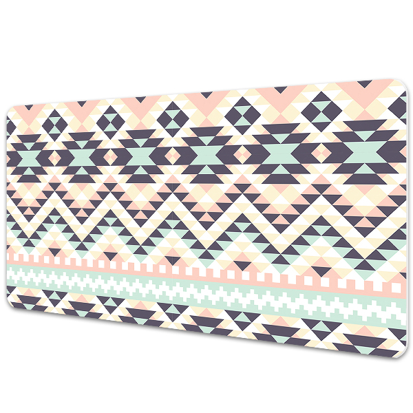 Large desk mat table protector ethnic pattern