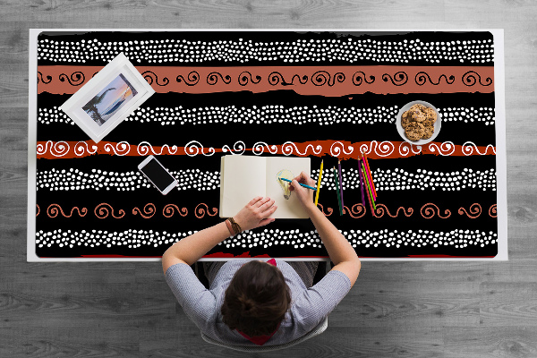 Full desk mat tribal pattern
