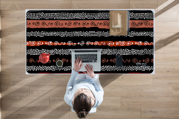 Full desk mat tribal pattern