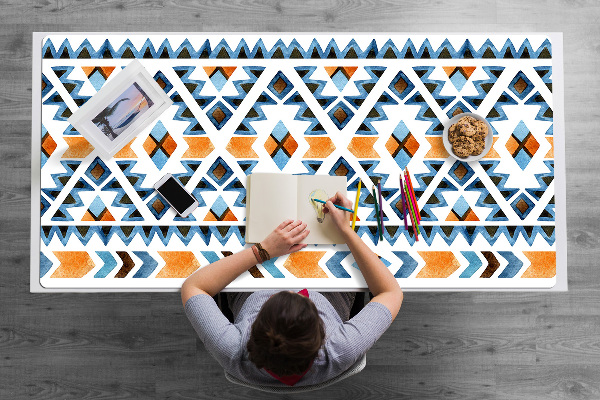 Desk pad ethnic motifs