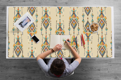 Large desk pad PVC protector Aztec style