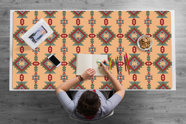 Full desk pad Indian motifs
