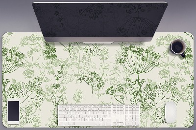 Large desk mat for children wild herbs