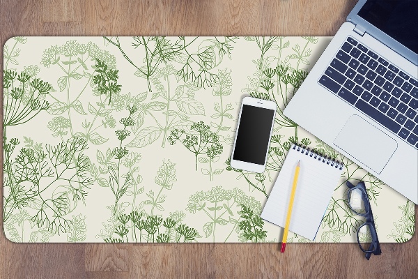 Large desk mat for children wild herbs