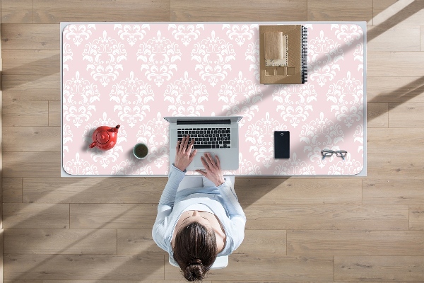 Full desk mat damask pattern