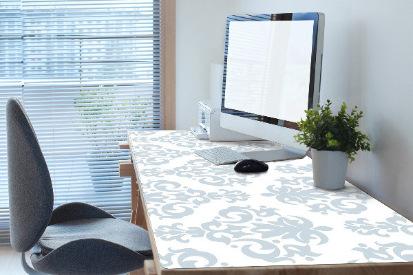 Full desk mat gray ornament