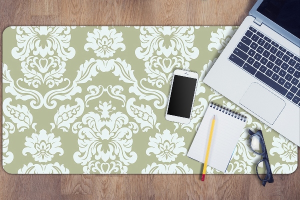 Full desk protector green ornament
