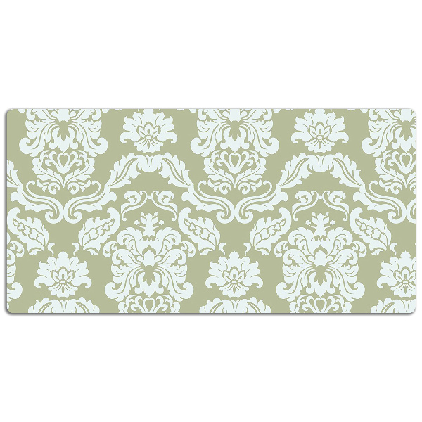 Full desk protector green ornament