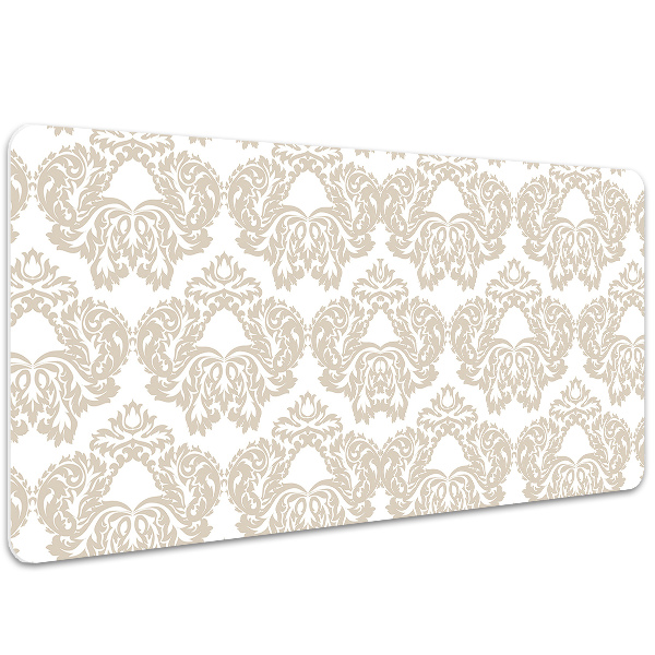 Large desk mat table protector floral pattern