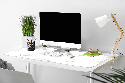 Desk pad Butterflies and flowers