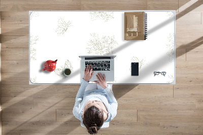 Desk pad Butterflies and flowers