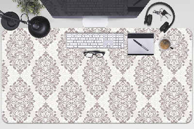 Full desk protector damask pattern