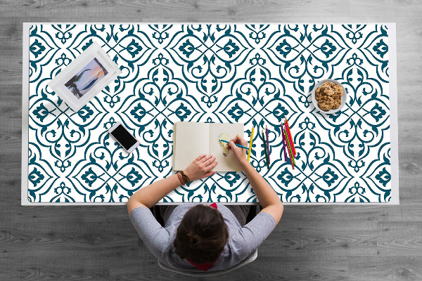 Large desk mat table protector pattern ornament