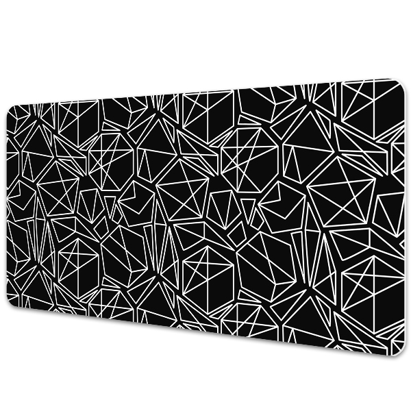 Desk mat geometric solids