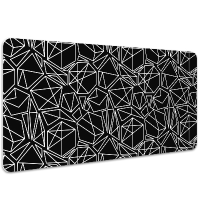 Desk mat geometric solids