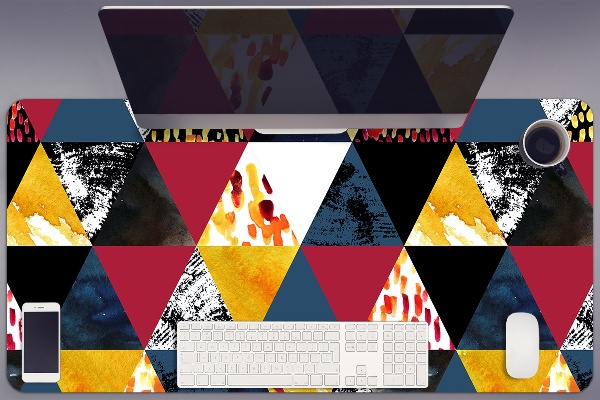 Desk mat Mosaic of triangles