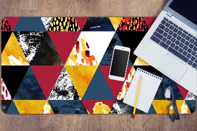 Desk mat Mosaic of triangles