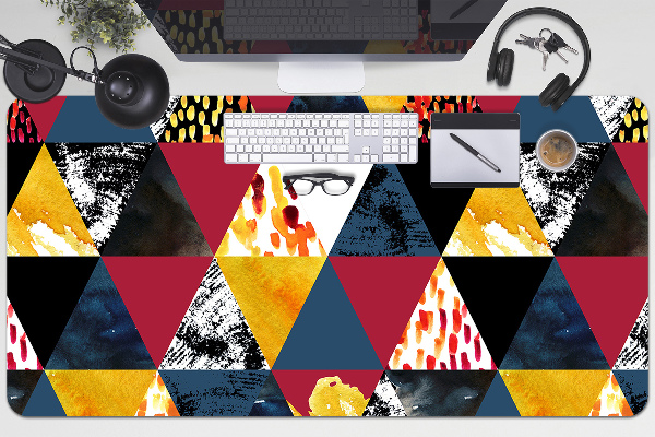 Desk mat Mosaic of triangles