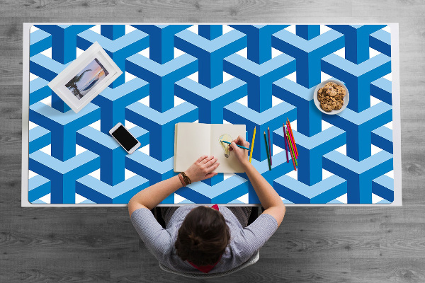 Full desk protector Three-dimensional graphics
