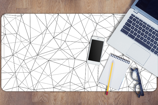 Desk mat geometric lines