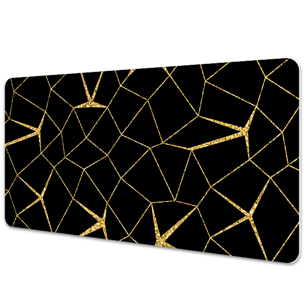 Full desk protector Mosaic gold and black