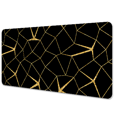 Full desk protector Mosaic gold and black