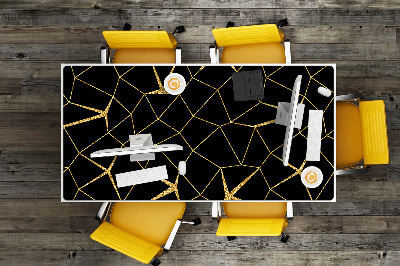 Full desk protector Mosaic gold and black