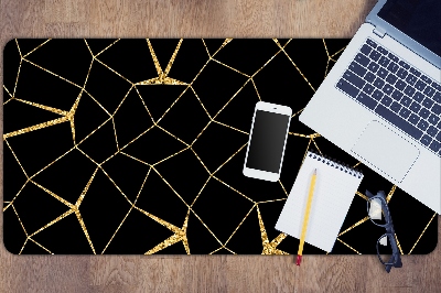 Full desk protector Mosaic gold and black