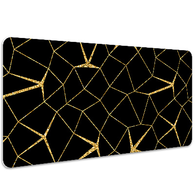 Full desk protector Mosaic gold and black