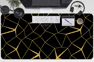 Full desk protector Mosaic gold and black