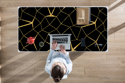 Full desk protector Mosaic gold and black